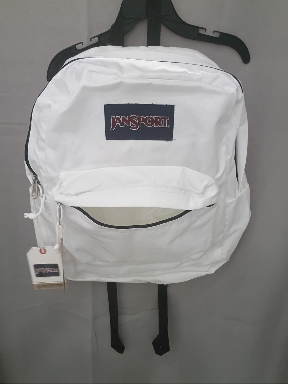 Jansport White Classic Daypack with Black Accents - Picture 5 of 9